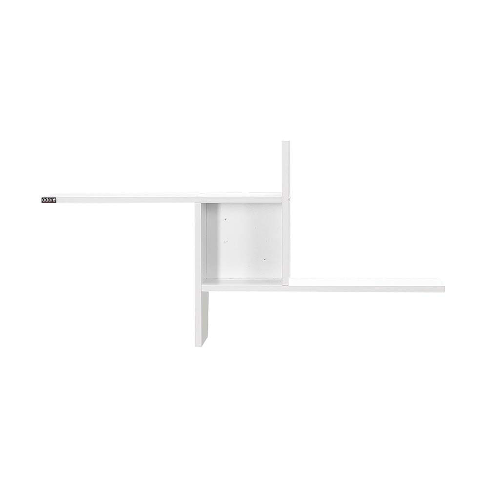 Raft de perete, Hanah Home, pal melaminat, alb diamant, 100x50x18 cm — imaginea 3