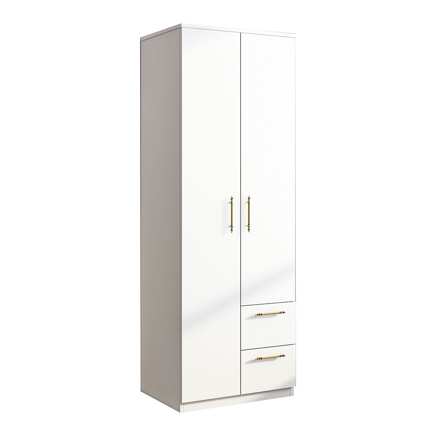Sifonier, Hanah Home, pal melaminat, alb, 60x45x171.8 cm, 382NRC1162 — imaginea 2