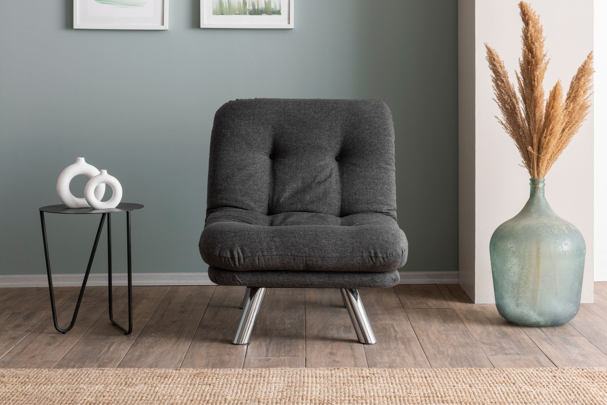 Canapea extensibila, Atelier Del Sofa, in, gri inchis, 110x70 cm — imaginea 12
