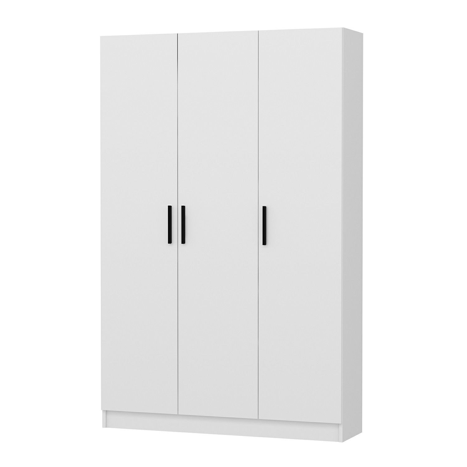 Suport de hol, Hanah Home, pal melaminat, alb, 135x35x210 cm — imaginea 2