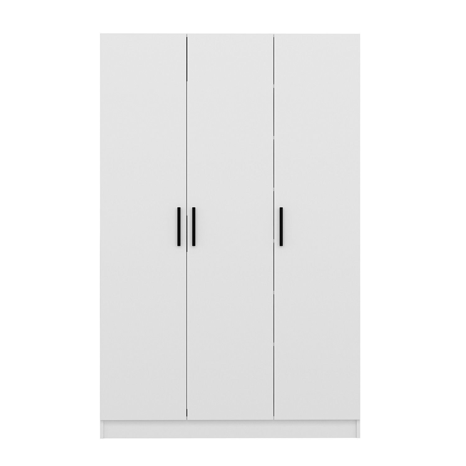 Suport de hol, Hanah Home, pal melaminat, alb, 135x35x210 cm — imaginea 6