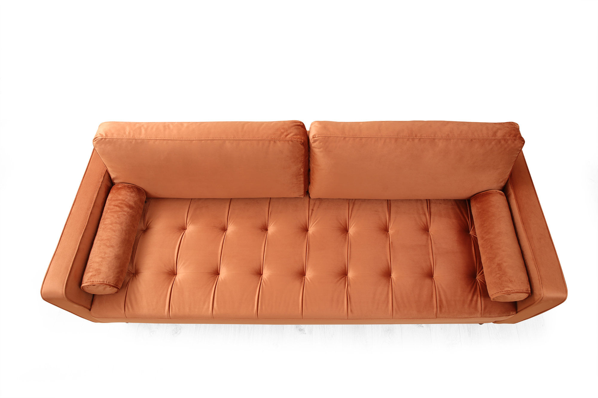 Canapea 3 locuri, Atelier Del Sofa, 100% poliester, portocaliu, 215x90x70 cm — imaginea 2