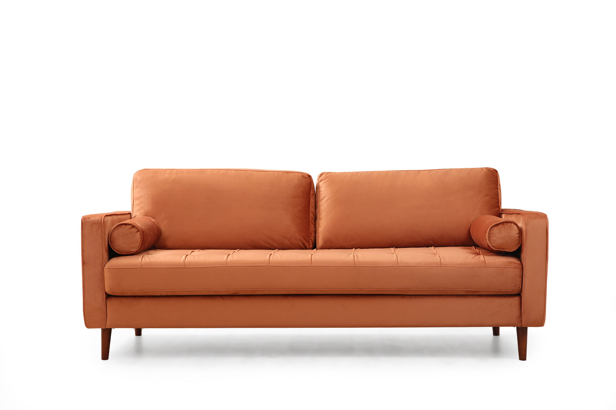 Canapea 3 locuri, Atelier Del Sofa, 100% poliester, portocaliu, 215x90x70 cm — imaginea 3