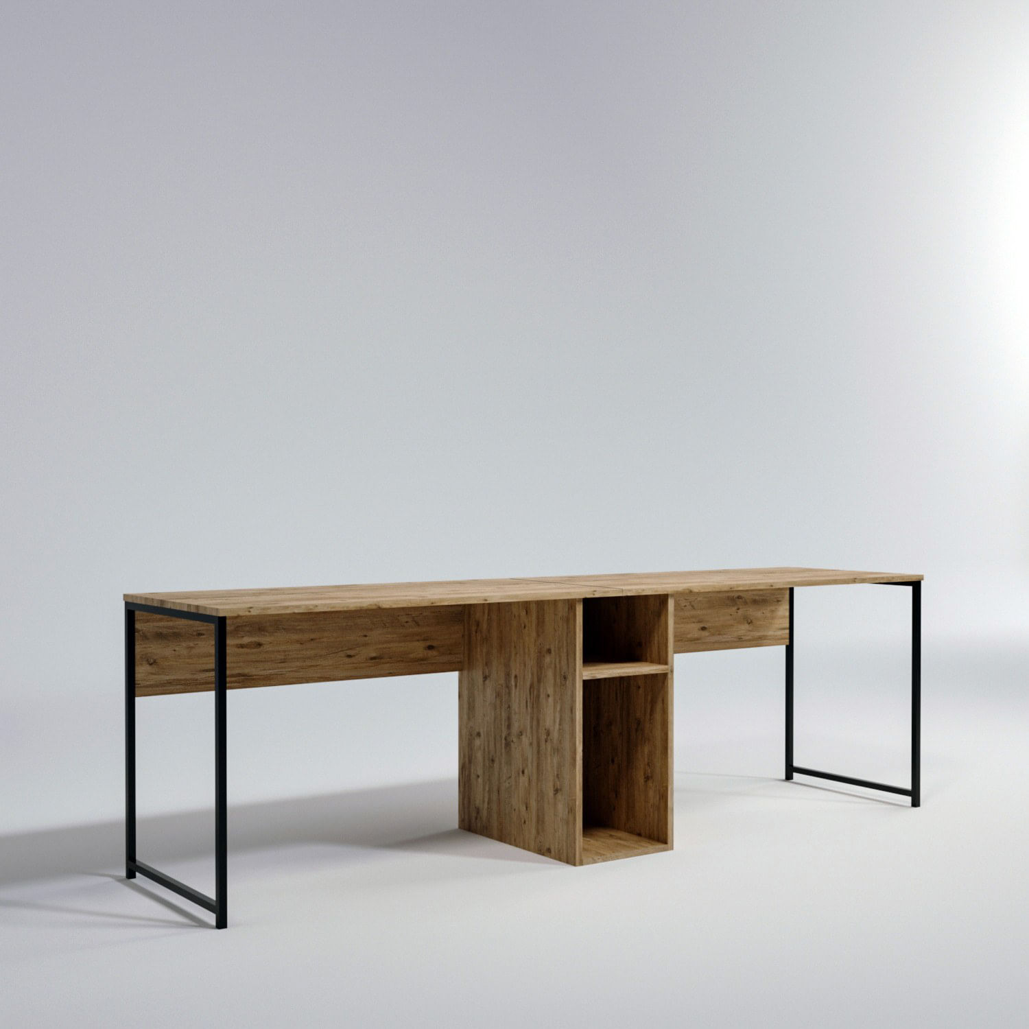 Birou de studiu Hanah Home pal melaminat stejar 240x60x74 cm