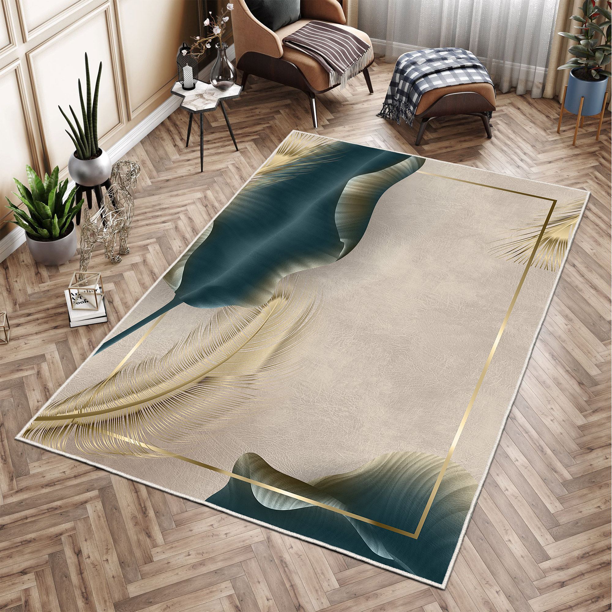 Covor, Conceptum Hypnose, multicolor, 160x230 cm, catifea, antiderapant, 599HFT4638