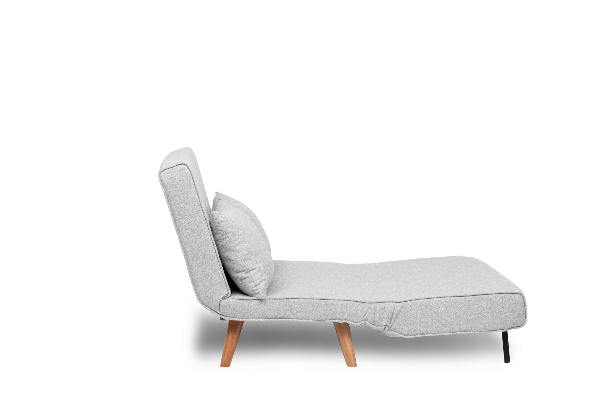 Canapea extensibila 2 locuri, Atelier Del Sofa, stofa teddy, gri, 120x180 cm — imaginea 2