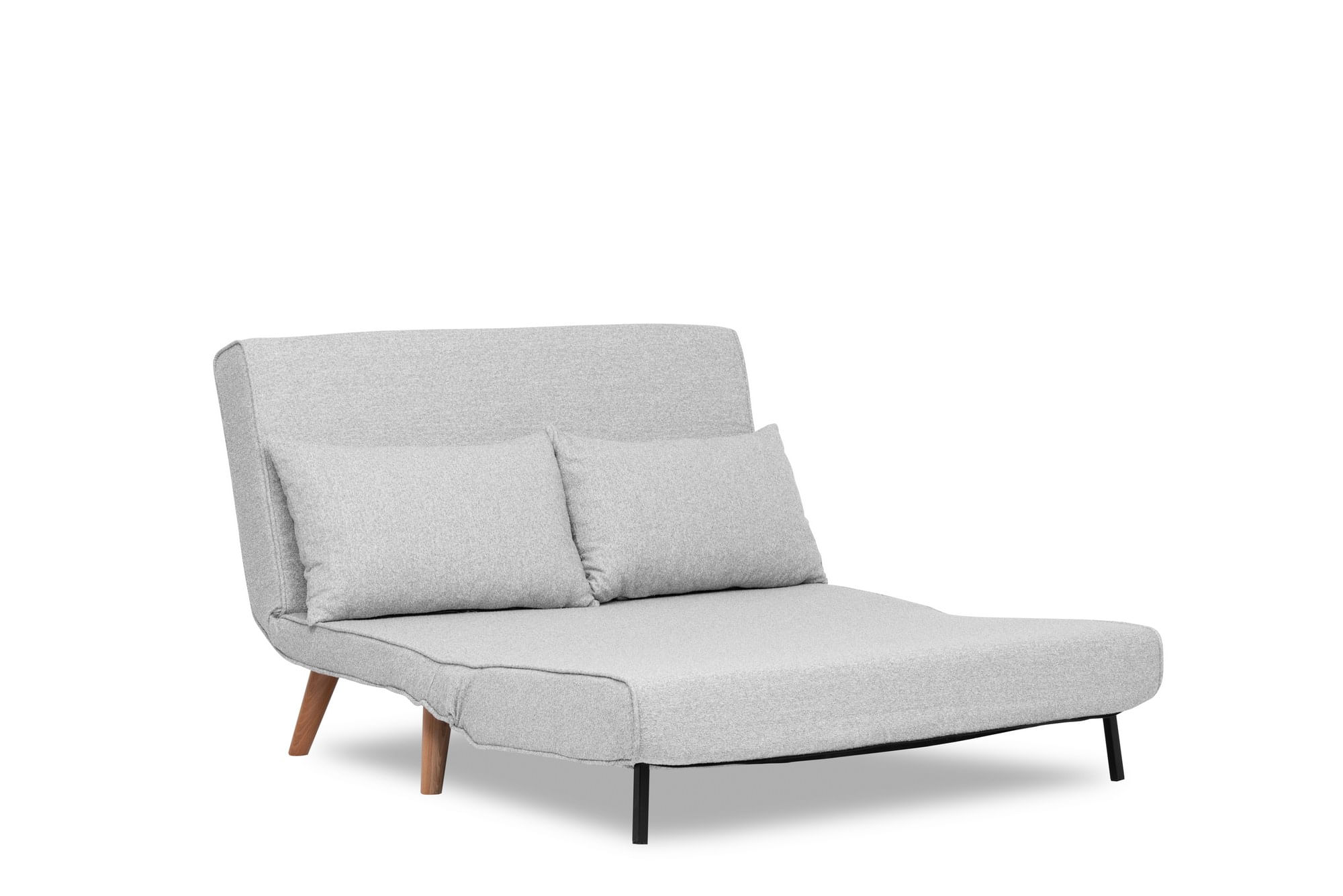 Canapea extensibila 2 locuri, Atelier Del Sofa, stofa teddy, gri, 120x180 cm — imaginea 3