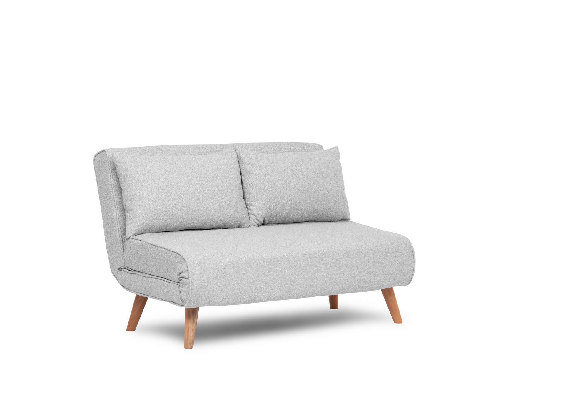 Canapea extensibila 2 locuri, Atelier Del Sofa, stofa teddy, gri, 120x180 cm — imaginea 4