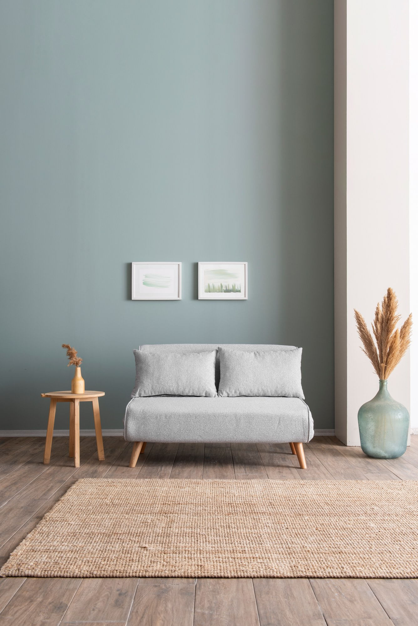 Canapea extensibila 2 locuri, Atelier Del Sofa, stofa teddy, gri, 120x180 cm — imaginea 10