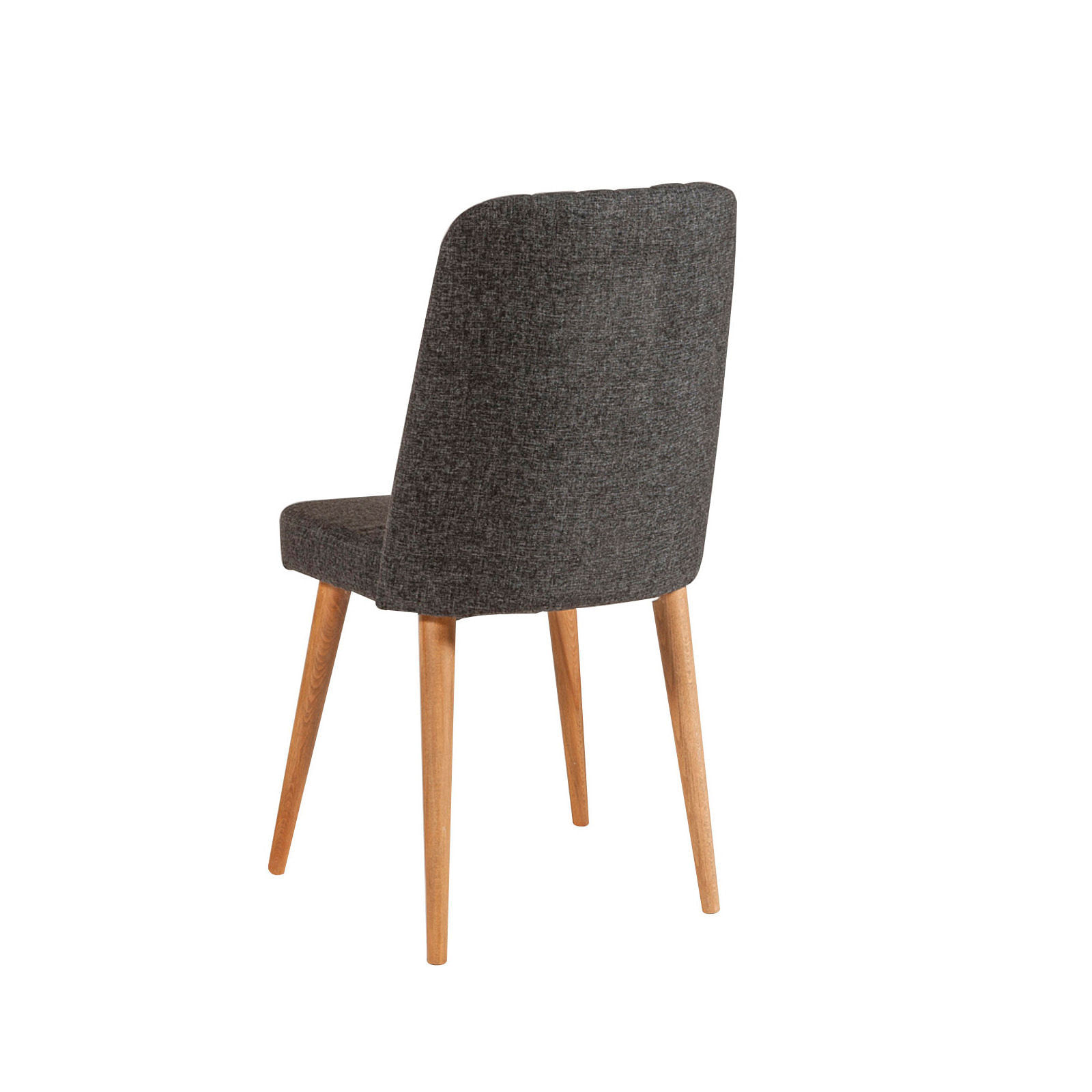 Scaun, Hanah Home, textile in, pin atlantic si antracit, 47x46x89 cm — imaginea 3