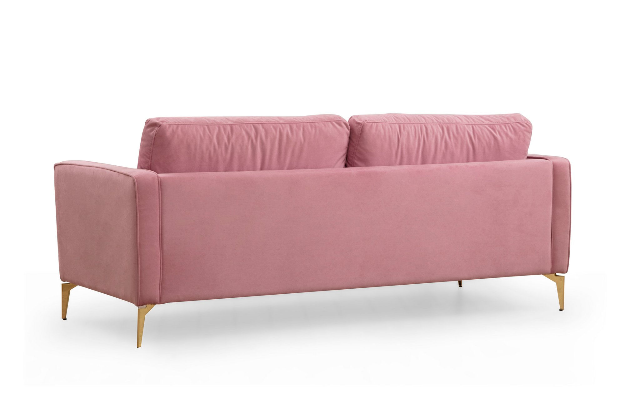 Canapea 3 locuri, Atelier Del Sofa, lemn fag si pal, roz prafuit, 215x90x70 cm — imaginea 4