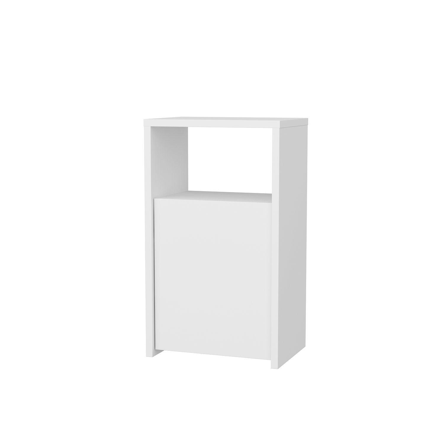 Noptiera, Hanah Home, pal melaminat, alb, 36x25,3x61,4 cm — imaginea 3