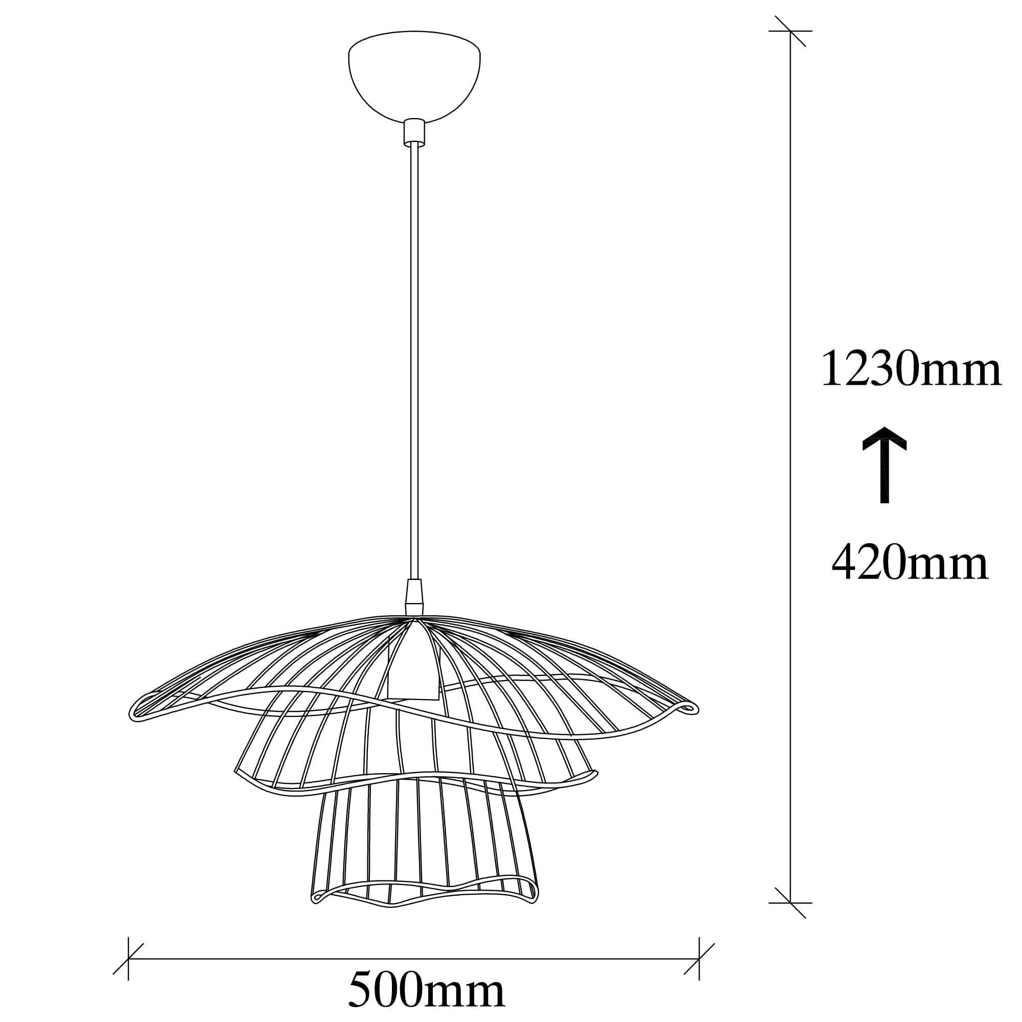 Candelabru, Opviq, fier, negru, 50x123 cm