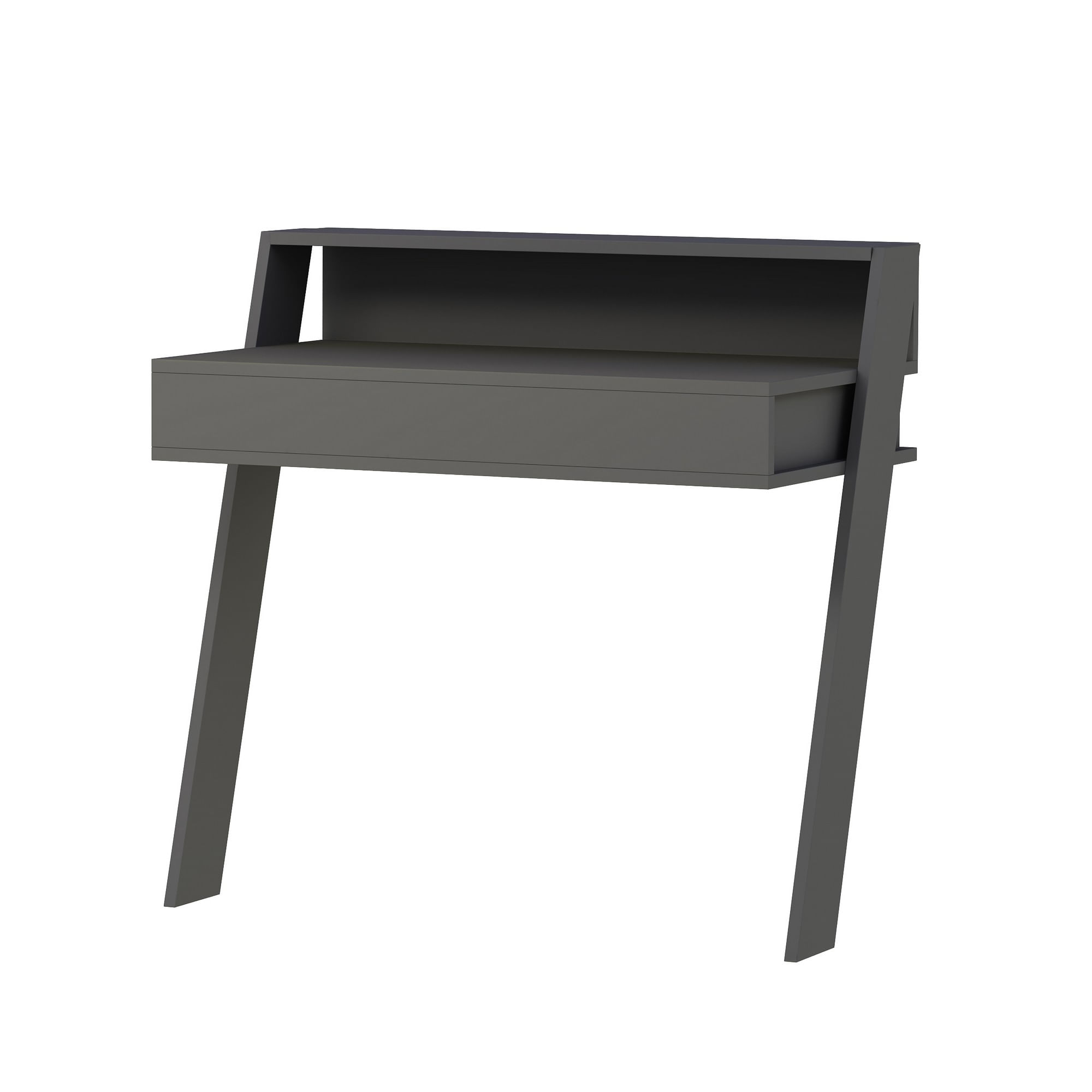 Birou, Hanah Home, pal melaminat, antracit, 94x50x91 cm