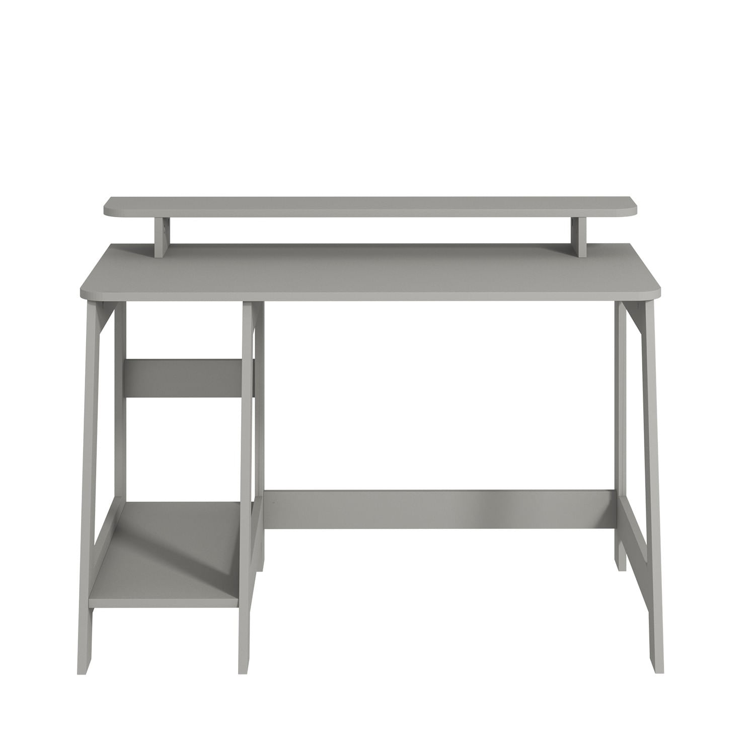 Birou de studiu, Hanah Home, pal melaminat, gri, 120x60x73 cm — imaginea 6