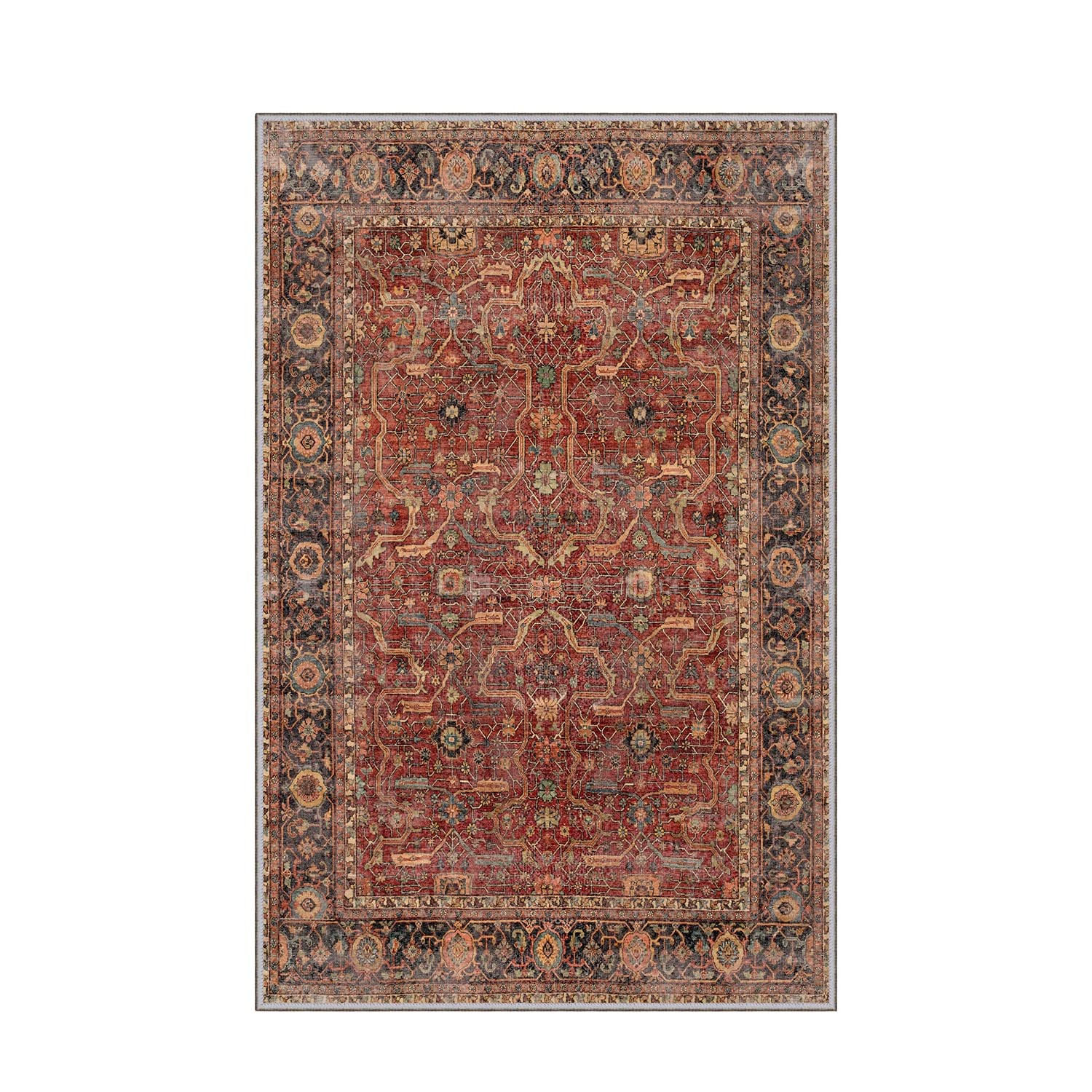 Covor de hol, Conceptum Hypnose, multicolor, 80x150 cm, 100% poliester, antiderapant, 368HFT1405