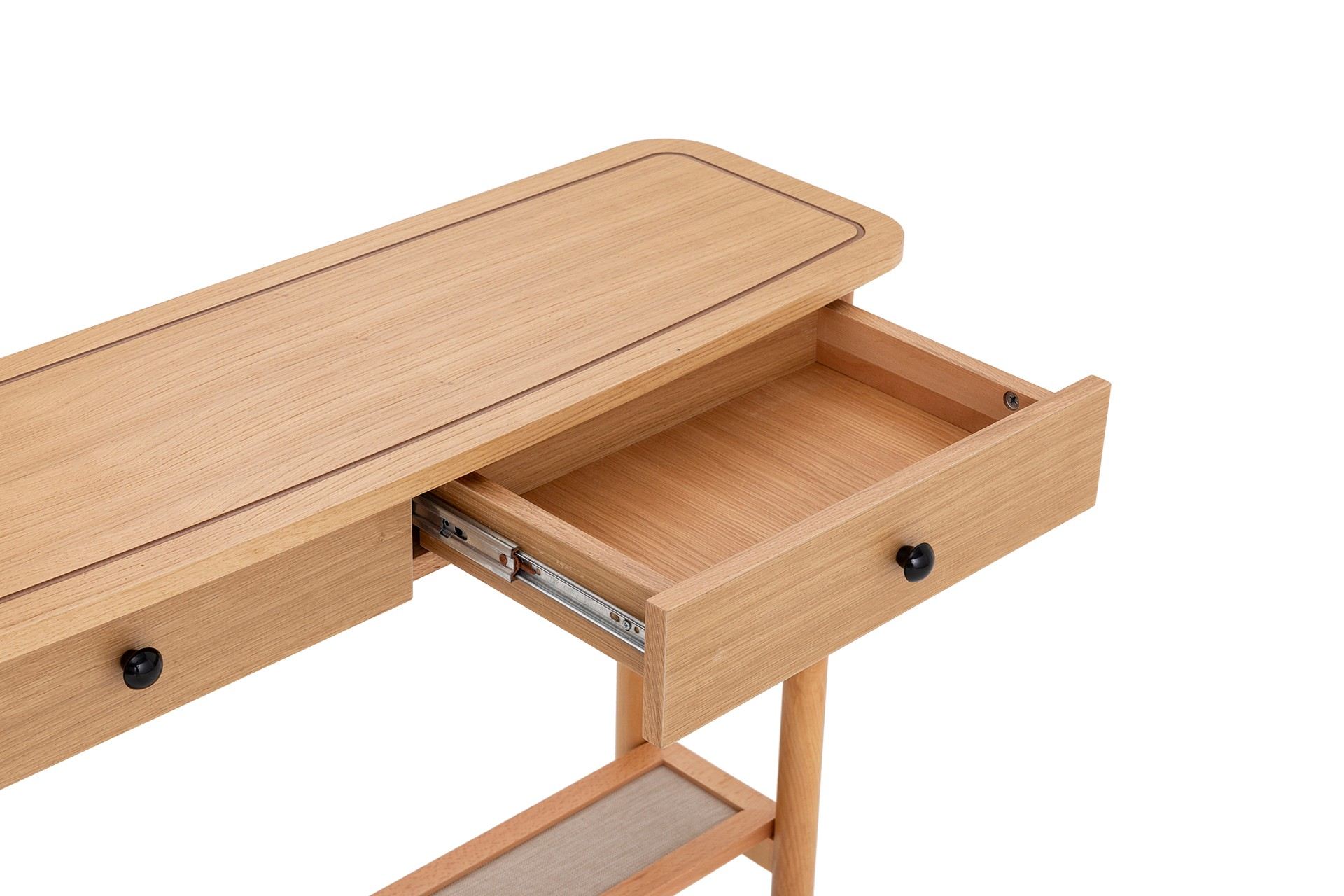 Consola, Hanah Home, mdf, natur, 110x33x80 cm — imaginea 4