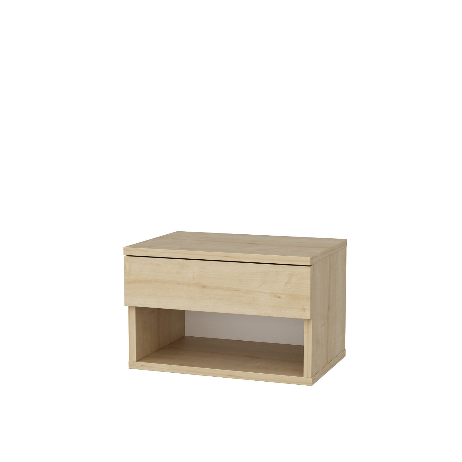 Noptiera, Hanah Home, pal melaminat, stejar, 44.6x29x31.9 cm — imaginea 3