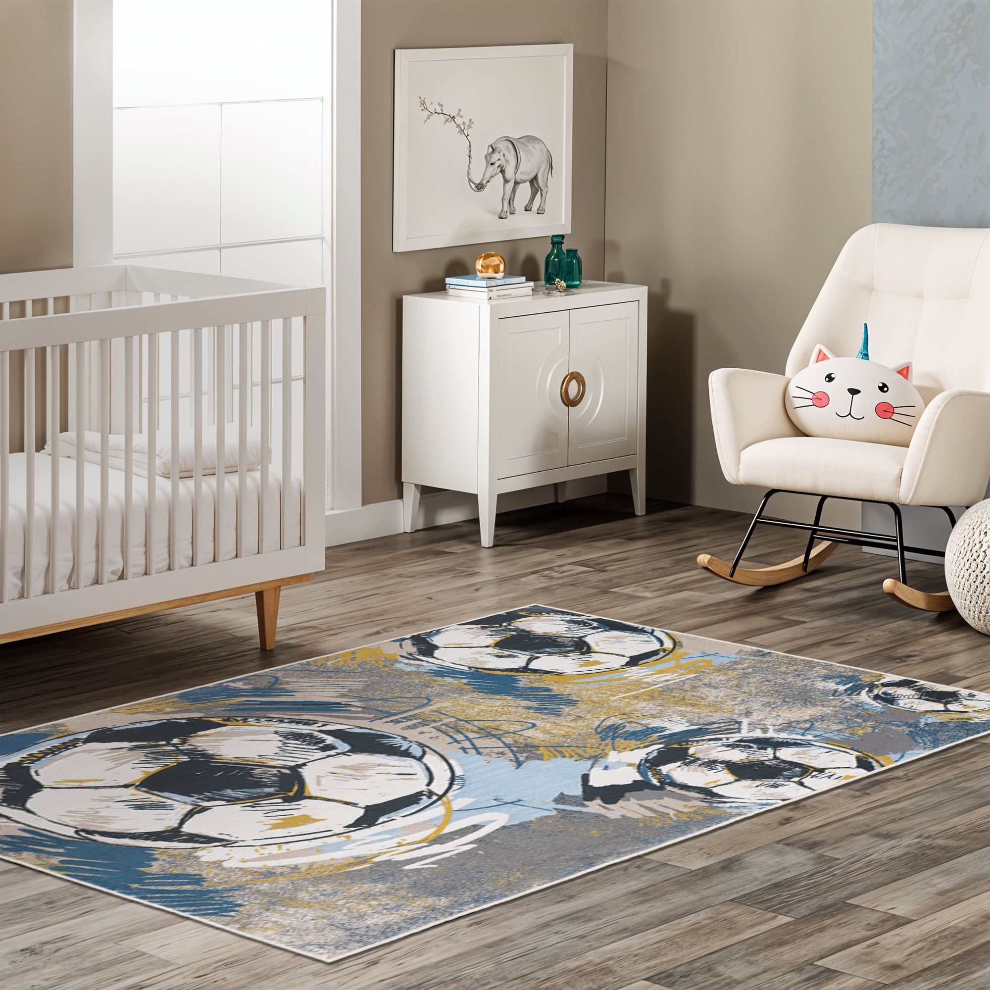 Covoras de hol, Conceptum Hypnose, multicolor, 100x200 cm, 100% poliester, antiderapant, 213HFT1177
