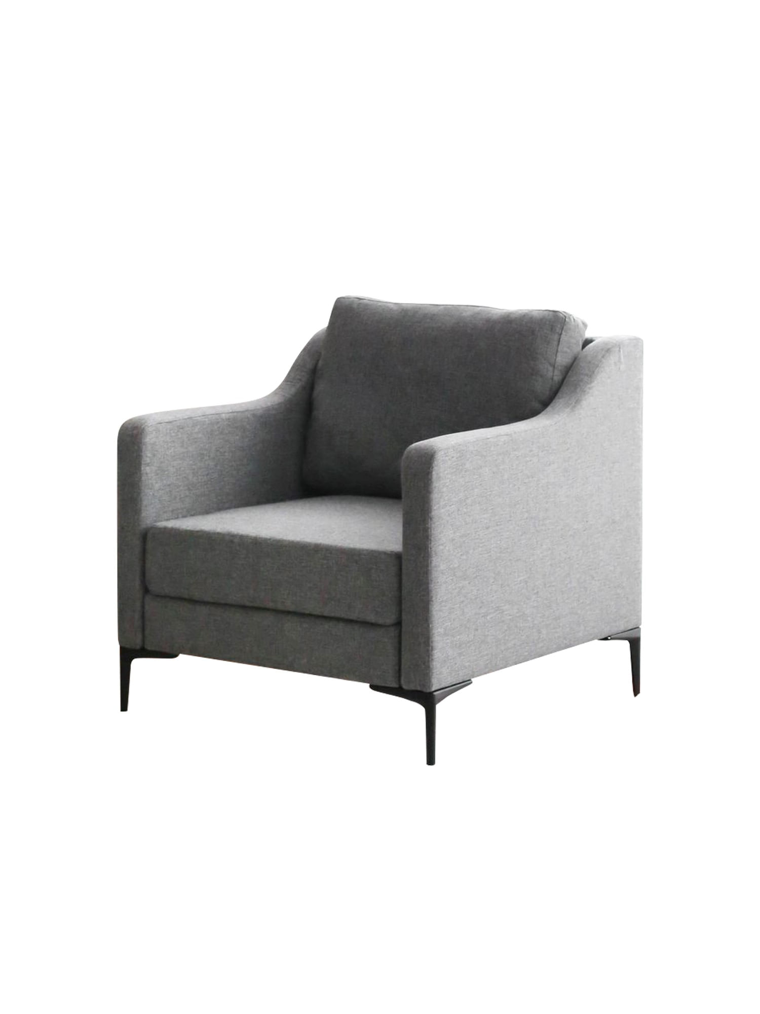 Fotoliu, Atelier Del Sofa, stofa in, gri, 80x82x93 cm — imaginea 3
