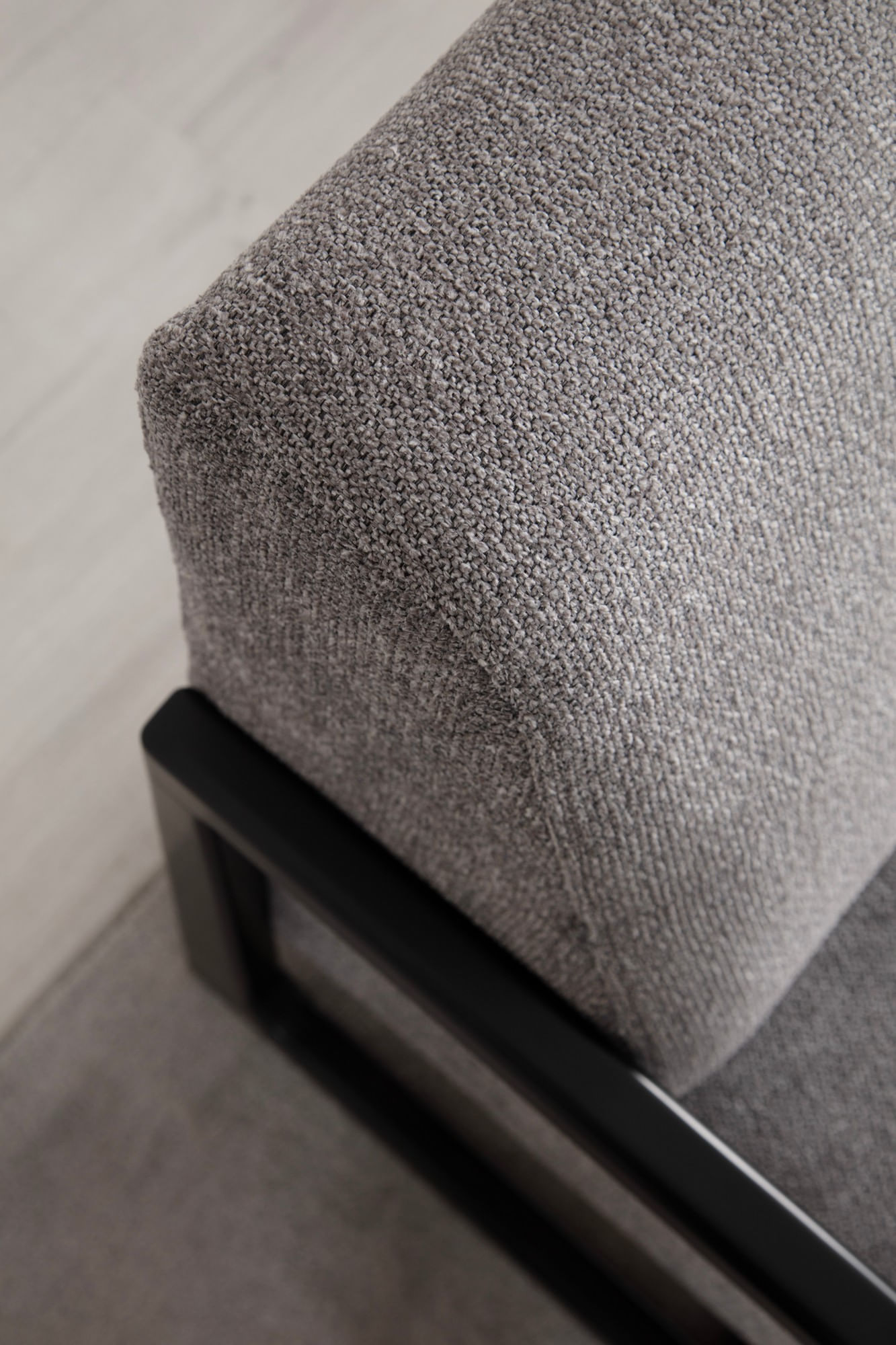 Fotoliu, Atelier Del Sofa, lemn de fag si placi aglomerate, gri deschis, 67x80x77 cm — imaginea 2