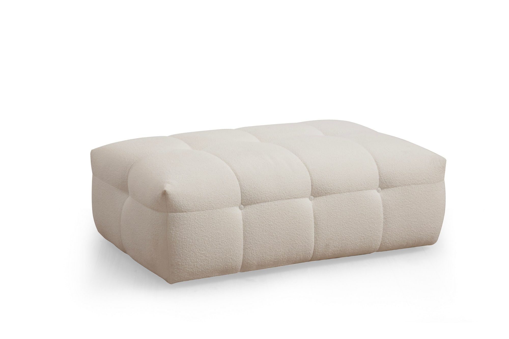 Taburet, Hanah Home, lemn fag si pal, bej, 120x80x42 cm