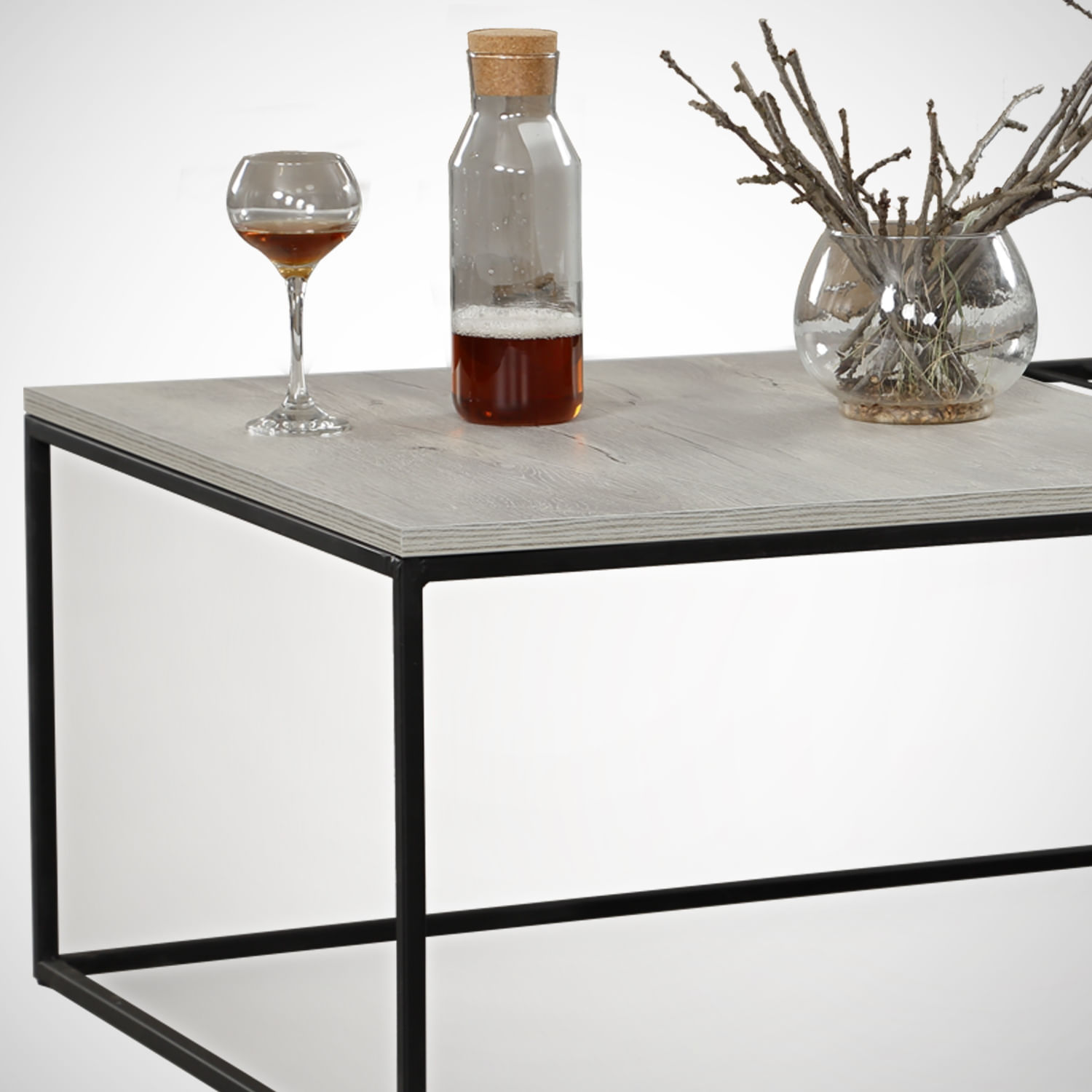 Masuta de cafea, Hanah Home, pal melaminat, stejar marin, 95x55x43 cm, 801CMY2842 — imaginea 6