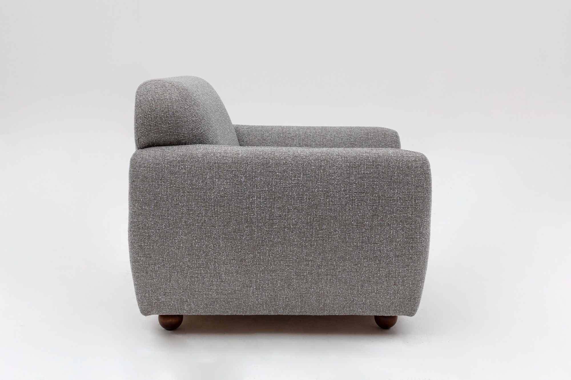 Fotoliu, Hanah Home, poliester, gri deschis, 90x86x86 cm — imaginea 10