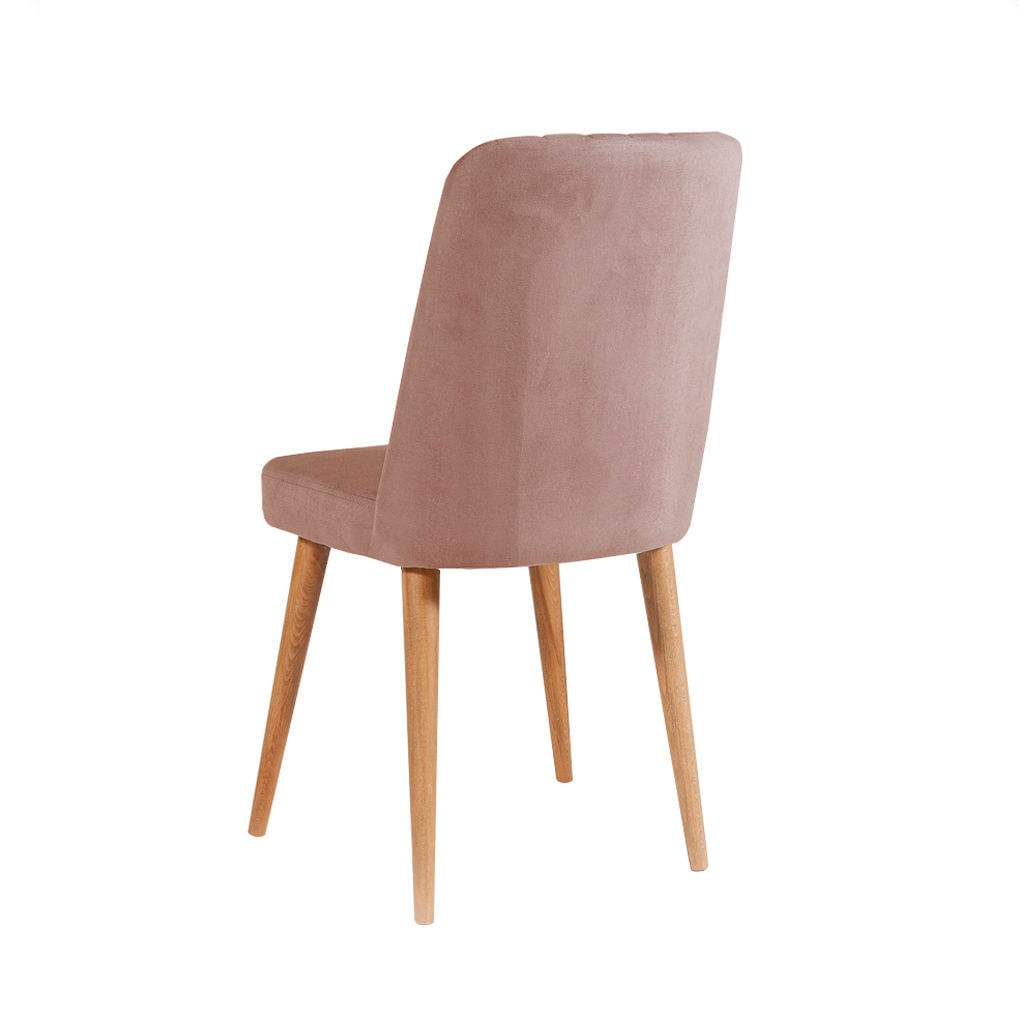 Scaun, Hanah Home, catifea, pin atlantic si piatra, 47x46x89 cm, 869VEL5226 — imaginea 2