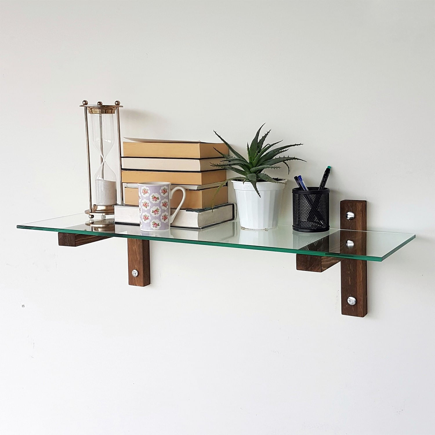 Comoda tv, Hanah Home, lemn masiv de pin, nuc, 120x45x35 cm — imaginea 4