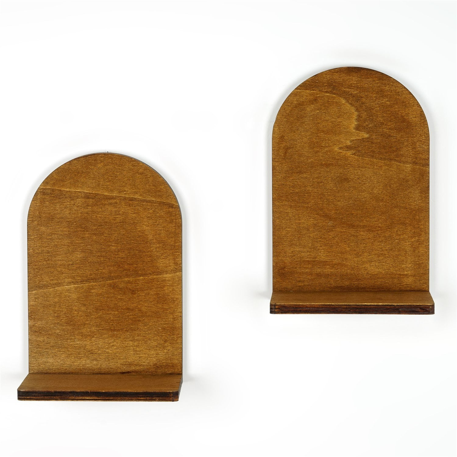 Raft de perete, Hanah Home, placaj, nuc, 16x26x9 cm (2 bucati) — imaginea 5