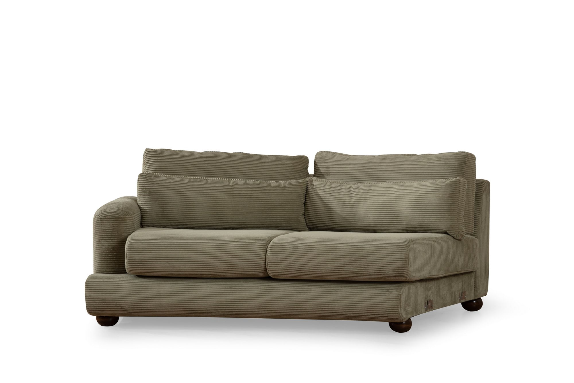 Canapea 4 locuri, Hanah Home, lemn fag, verde, 330x105x90 cm — imaginea 9