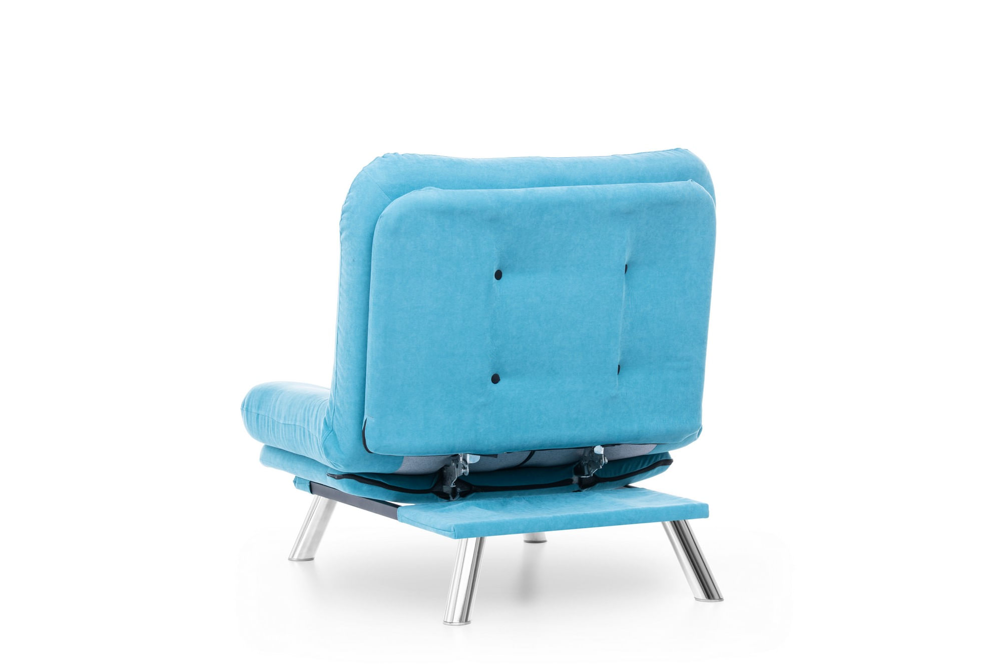 Fotoliu, Hanah Home, metal, turcoaz, 88x90x105 cm — imaginea 5