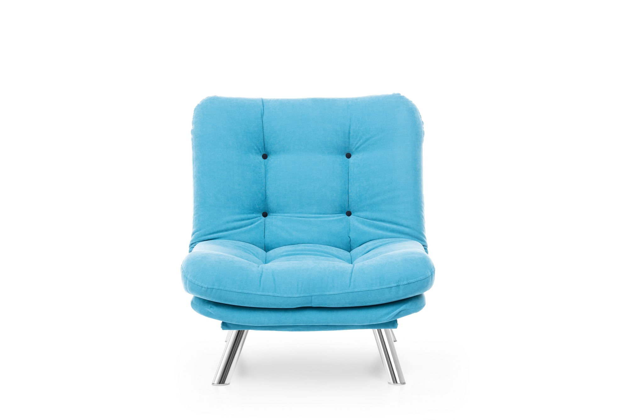 Fotoliu, Hanah Home, metal, turcoaz, 88x90x105 cm — imaginea 6
