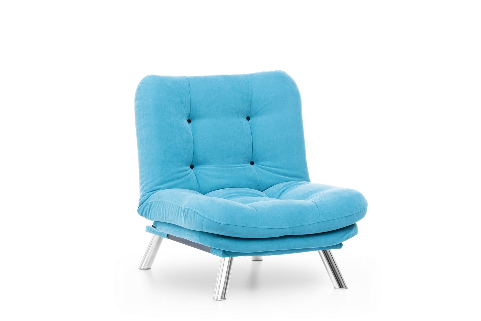 Fotoliu, Hanah Home, metal, turcoaz, 88x90x105 cm — imaginea 11