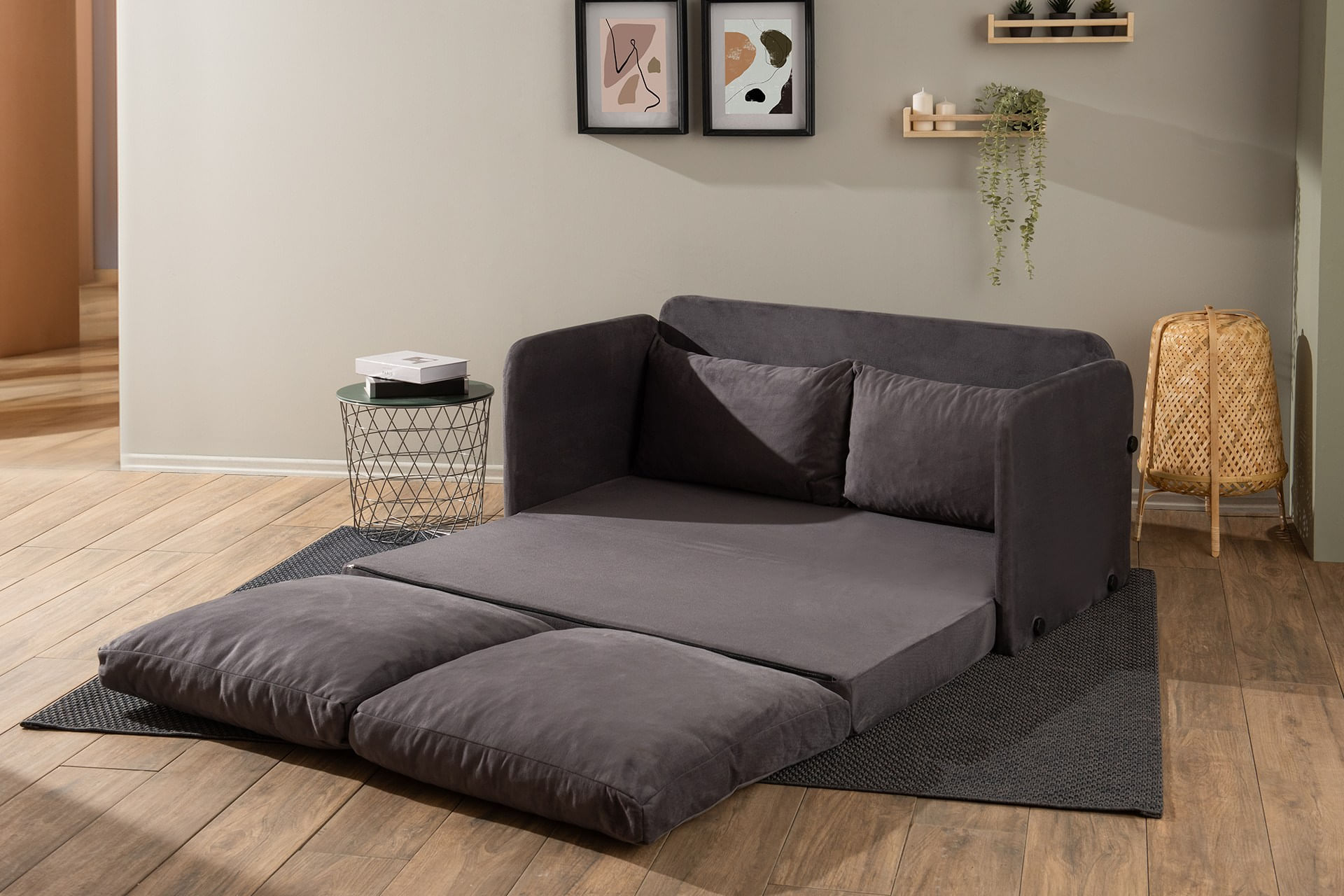 Canapea extensibila, Atelier Del Sofa, textil, gri, 148x70x66 cm — imaginea 8