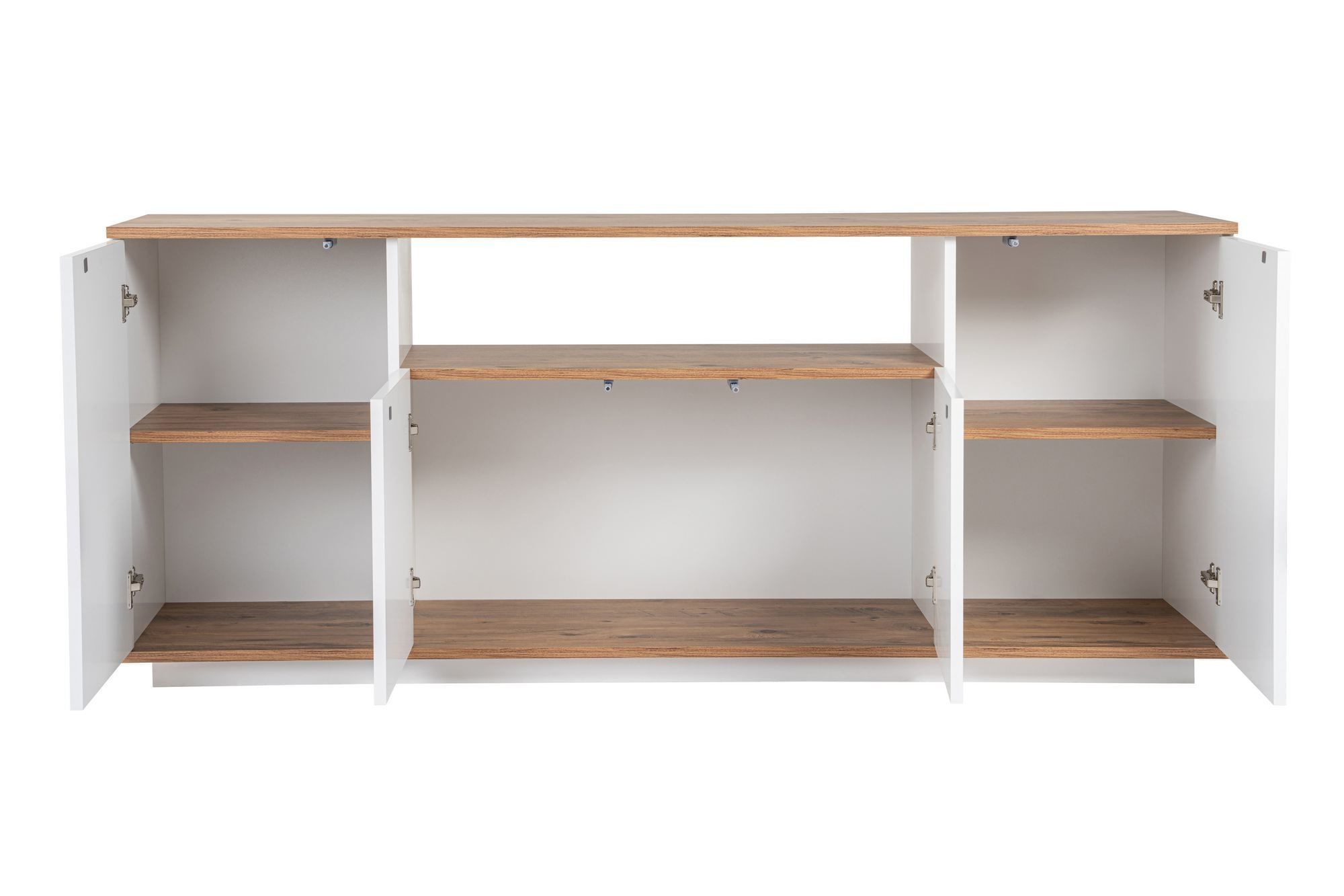 Consola, Hanah Home, pal melaminat, alb, pin atlantic, 180x44.5x75 cm — imaginea 2
