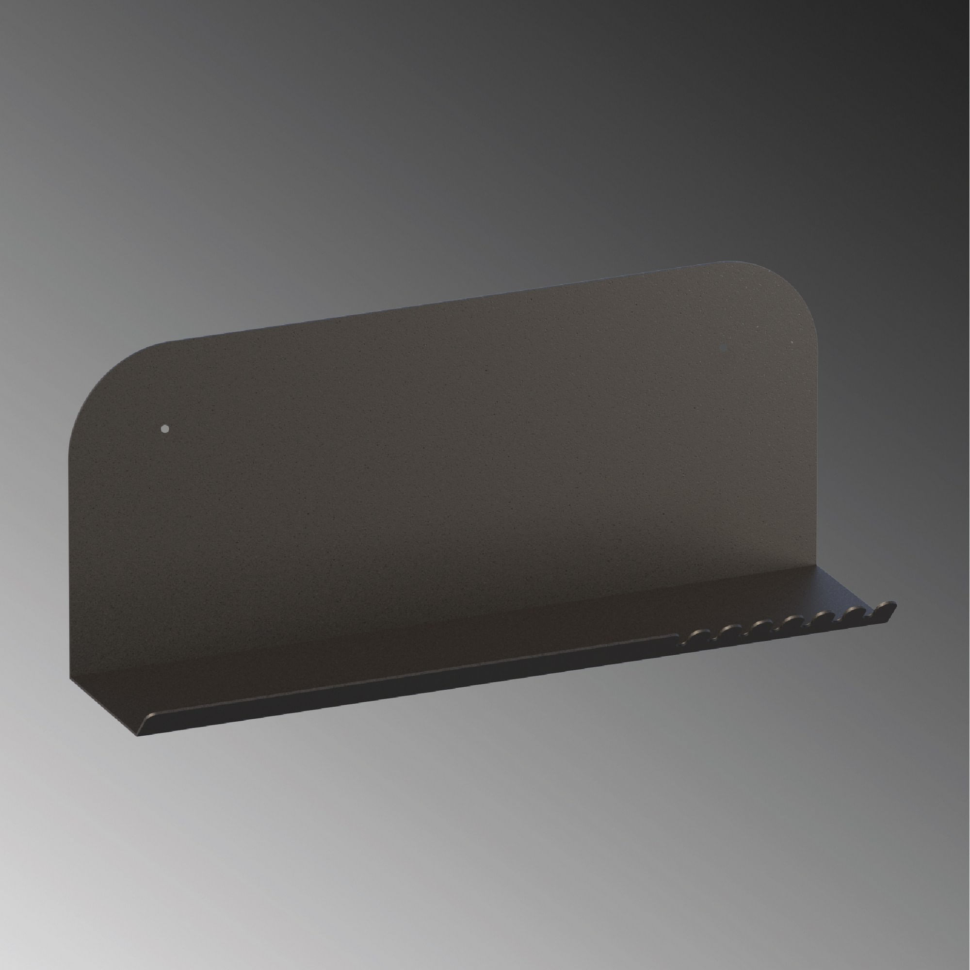 Raft de perete, Hanah Home, metal, negru, 55x23x12 cm — imaginea 3