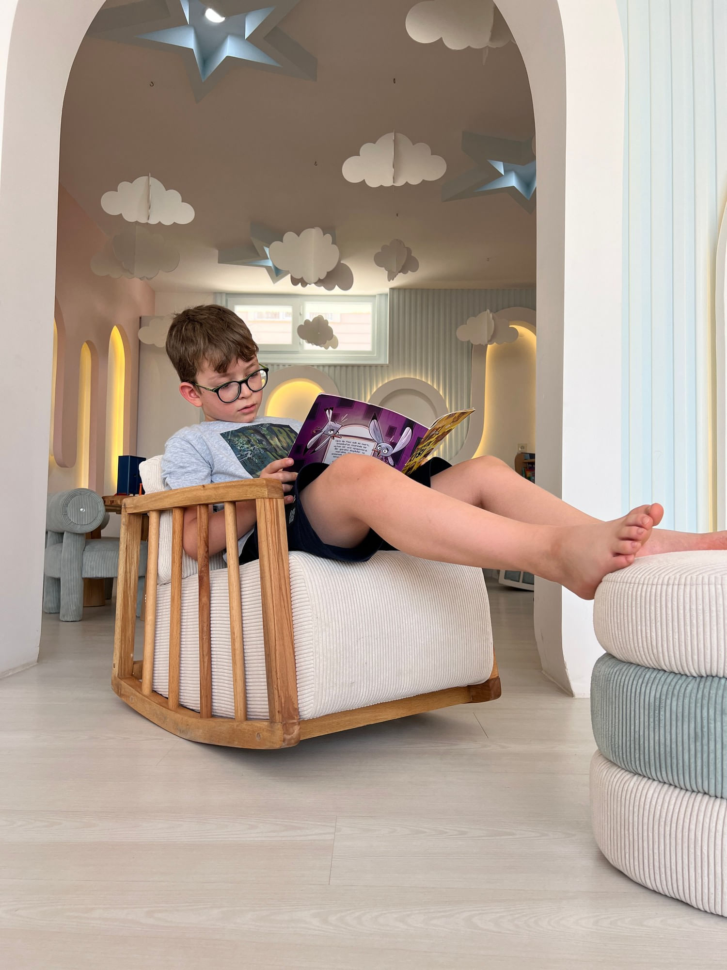 Fotoliu, Atelier Del Sofa, lemn de carpen, alb, 72x63x50 cm — imaginea 2