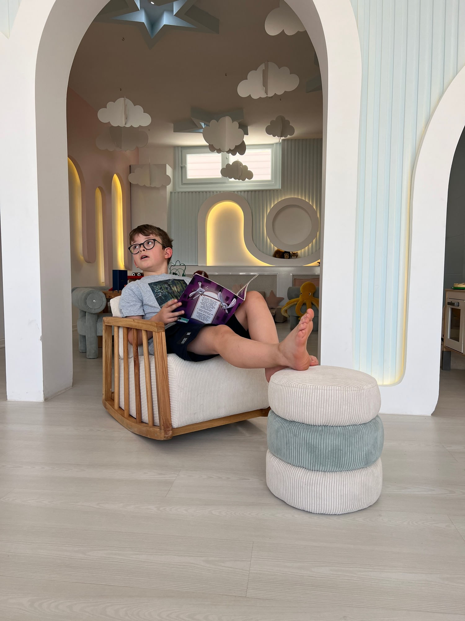 Fotoliu, Atelier Del Sofa, lemn de carpen, alb, 72x63x50 cm — imaginea 3