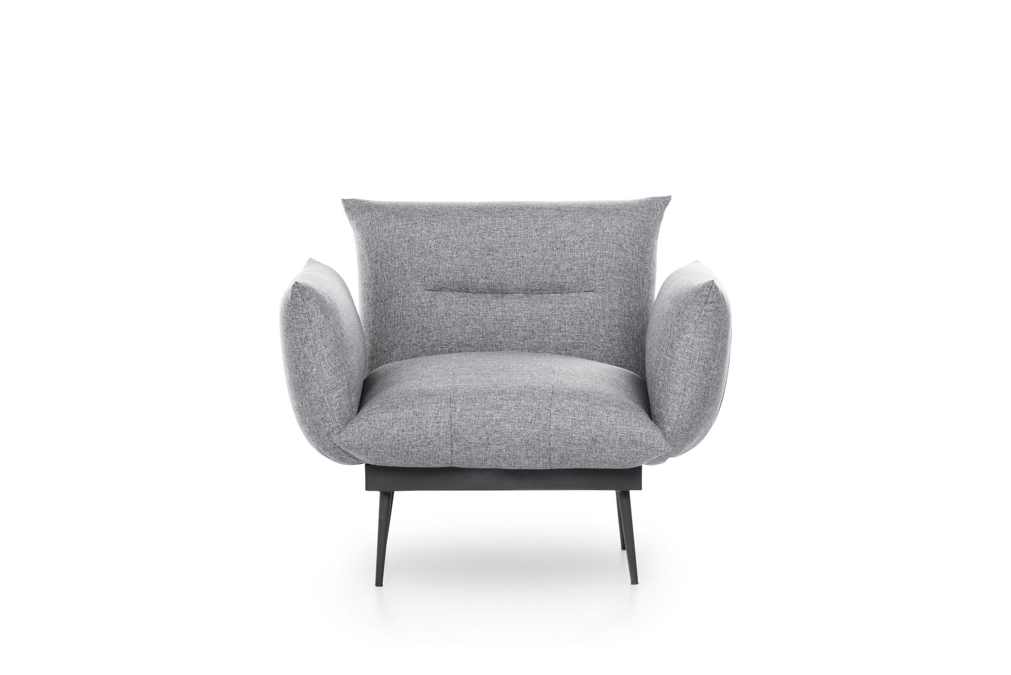 Fotoliu, Hanah Home, stofa in, gri, 90x95x80 cm — imaginea 6