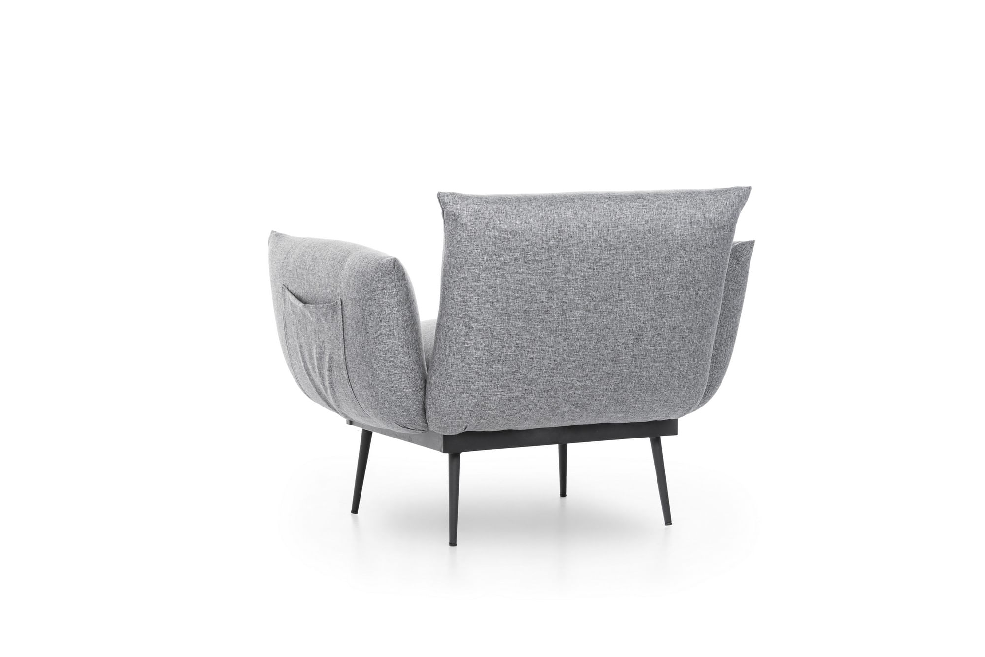 Fotoliu, Hanah Home, stofa in, gri, 90x95x80 cm — imaginea 7
