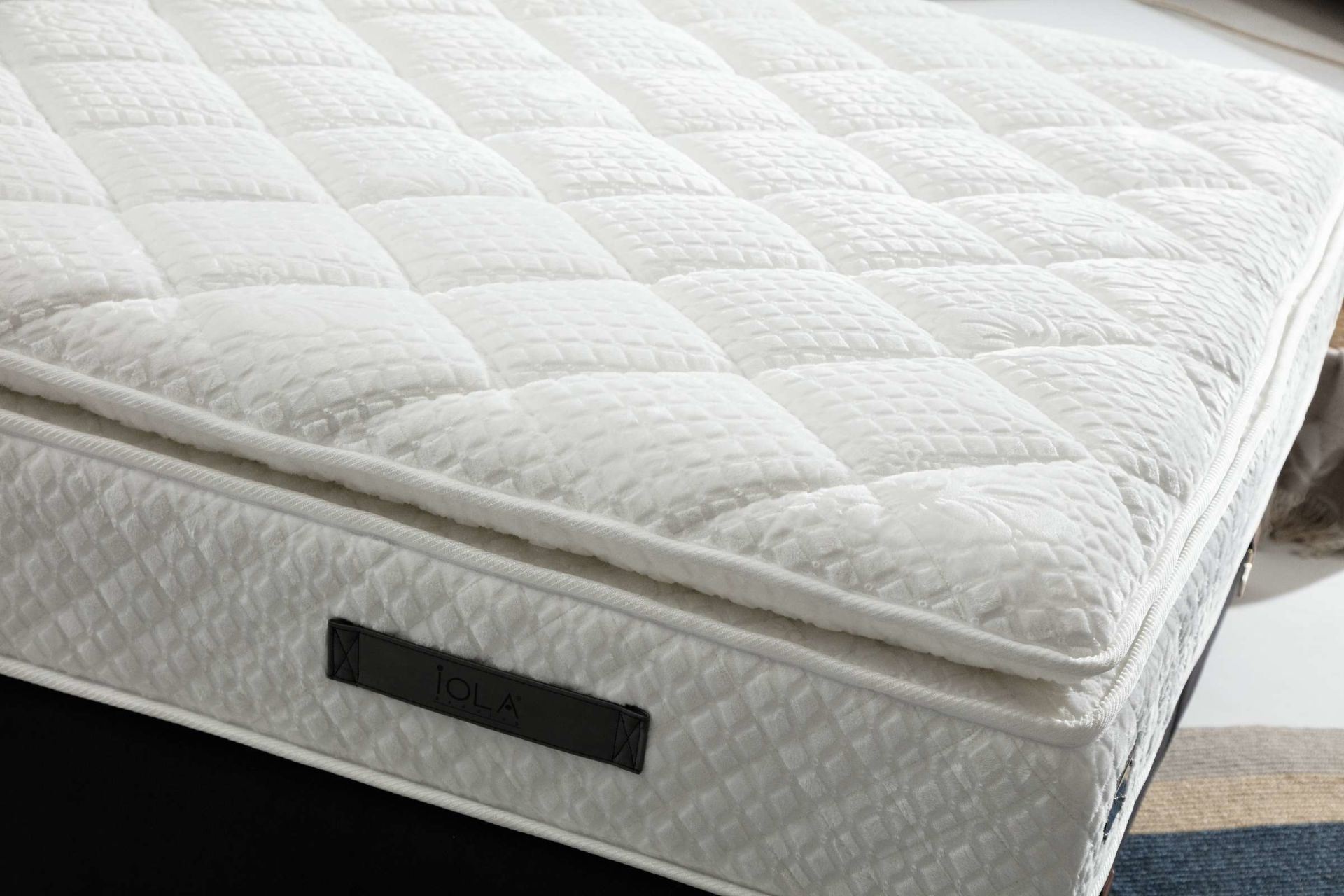 Saltea, Hanah Home, 100% poliester, alb, 160x200 cm, arcuri individuale — imaginea 4