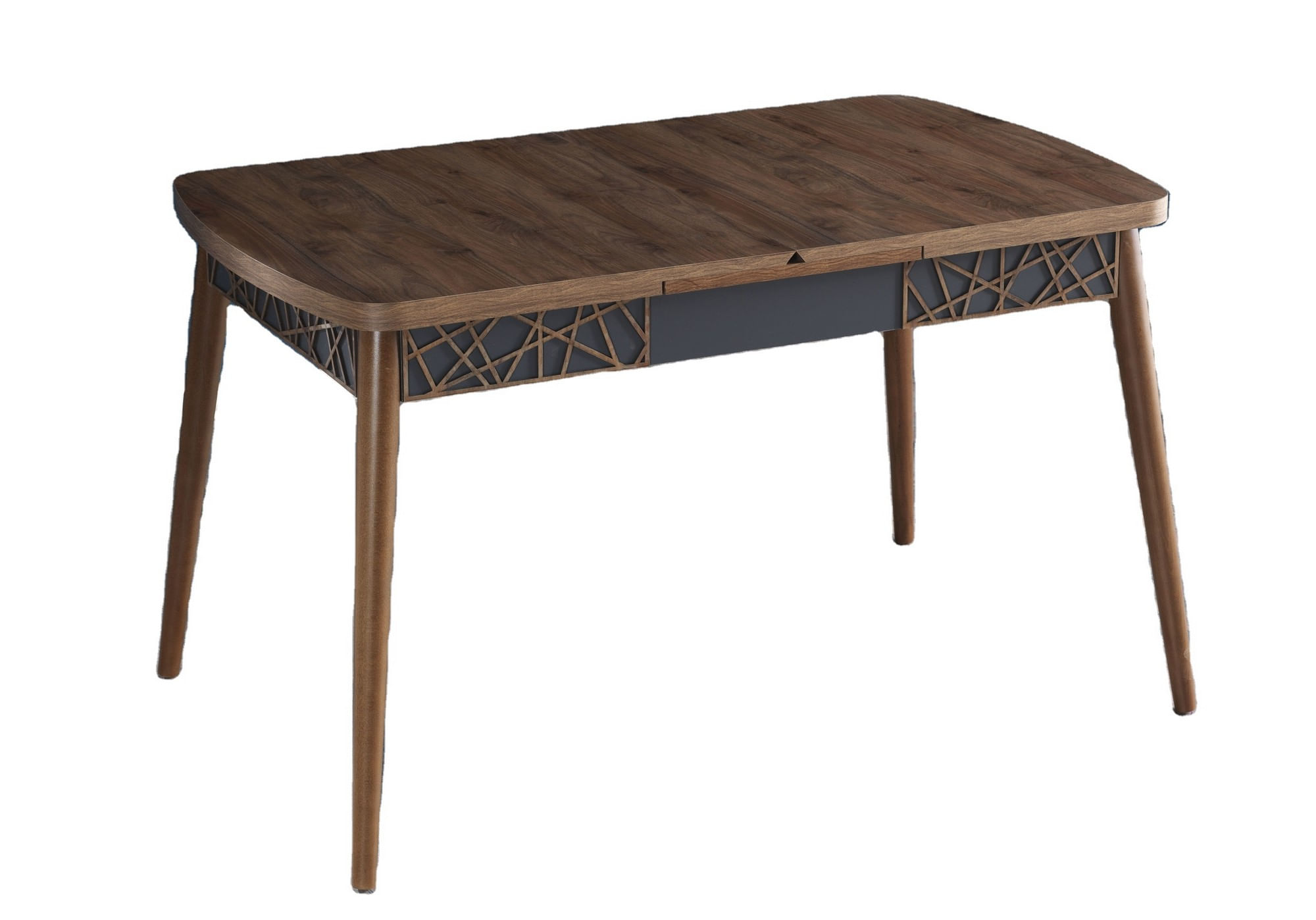 Masa extensibila, Hanah Home, pal melaminat, nuc, 131.5x76.5x79.5 cm