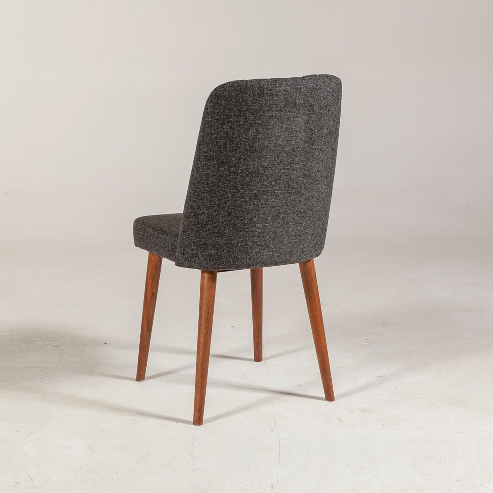 Scaun, Hanah Home, melaminat, nuc si antracit, 47x46x89 cm — imaginea 3