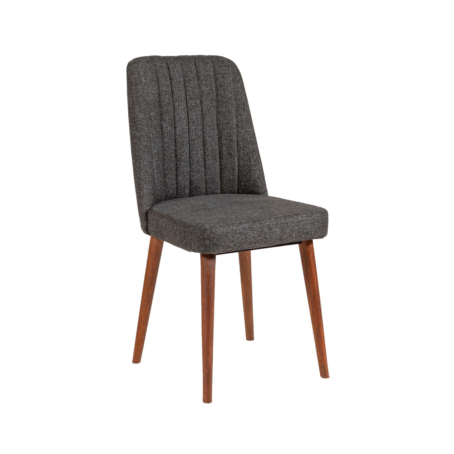 Scaun, Hanah Home, melaminat, nuc si antracit, 47x46x89 cm — imaginea 4