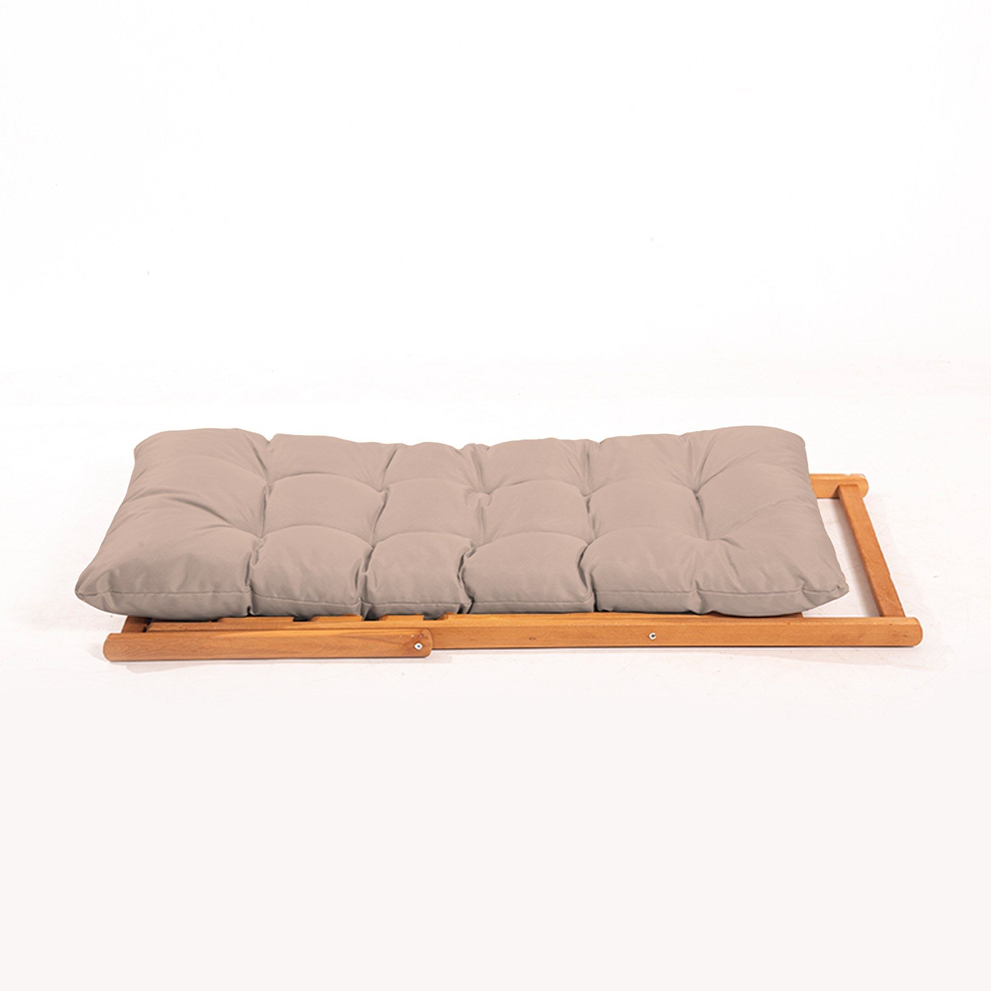 Set masa si scaune gradina, Hanah Home, lemn de fag, maro natural, 3 piese, 644MYD1137 — imaginea 3
