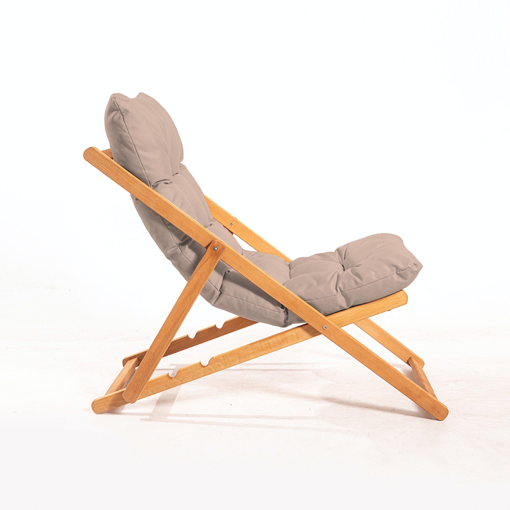 Set masa si scaune gradina, Hanah Home, lemn de fag, maro natural, 3 piese, 644MYD1137 — imaginea 5