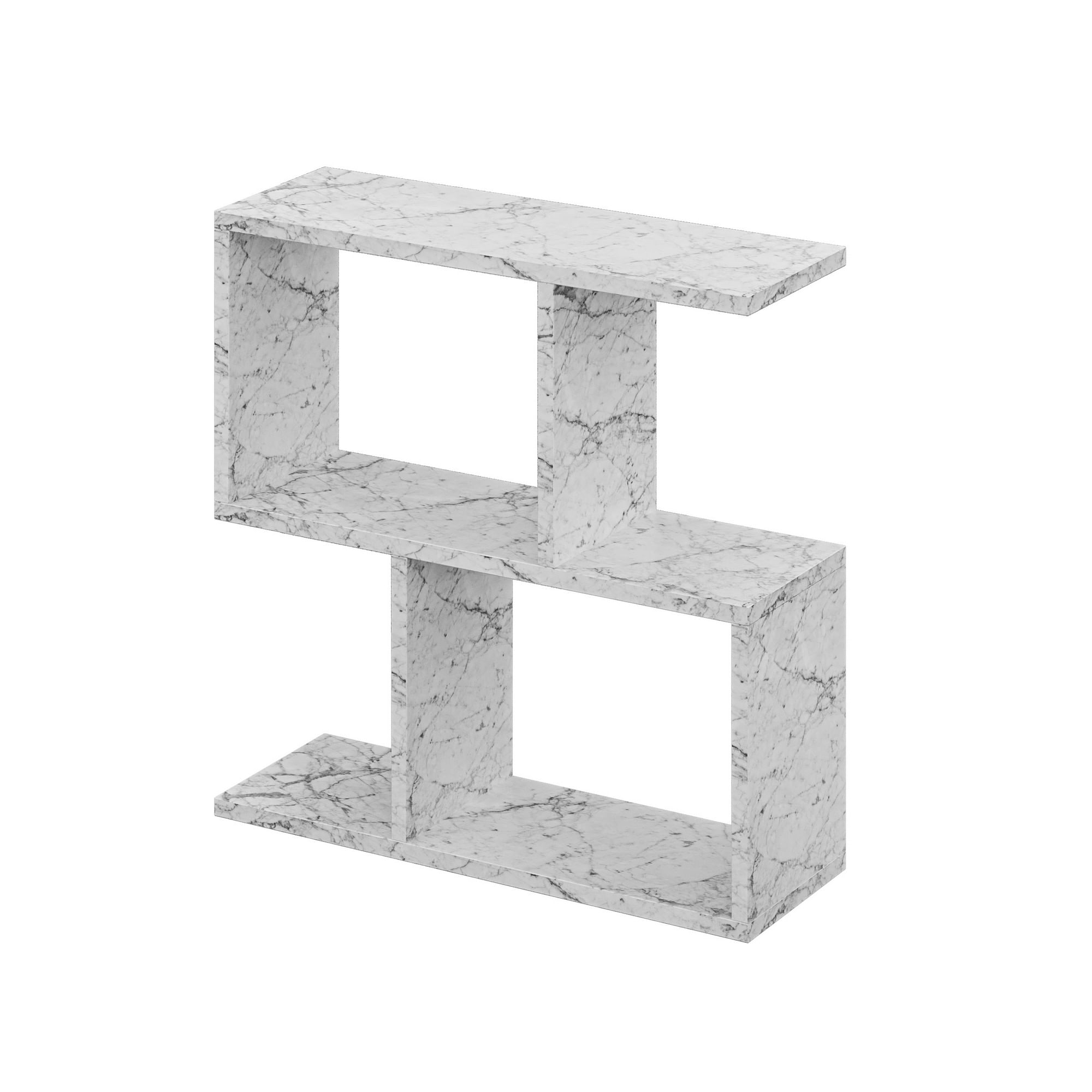 Masuta de cafea, Hanah Home, pal melaminat, marmura carrara, 60x60x20 cm — imaginea 2