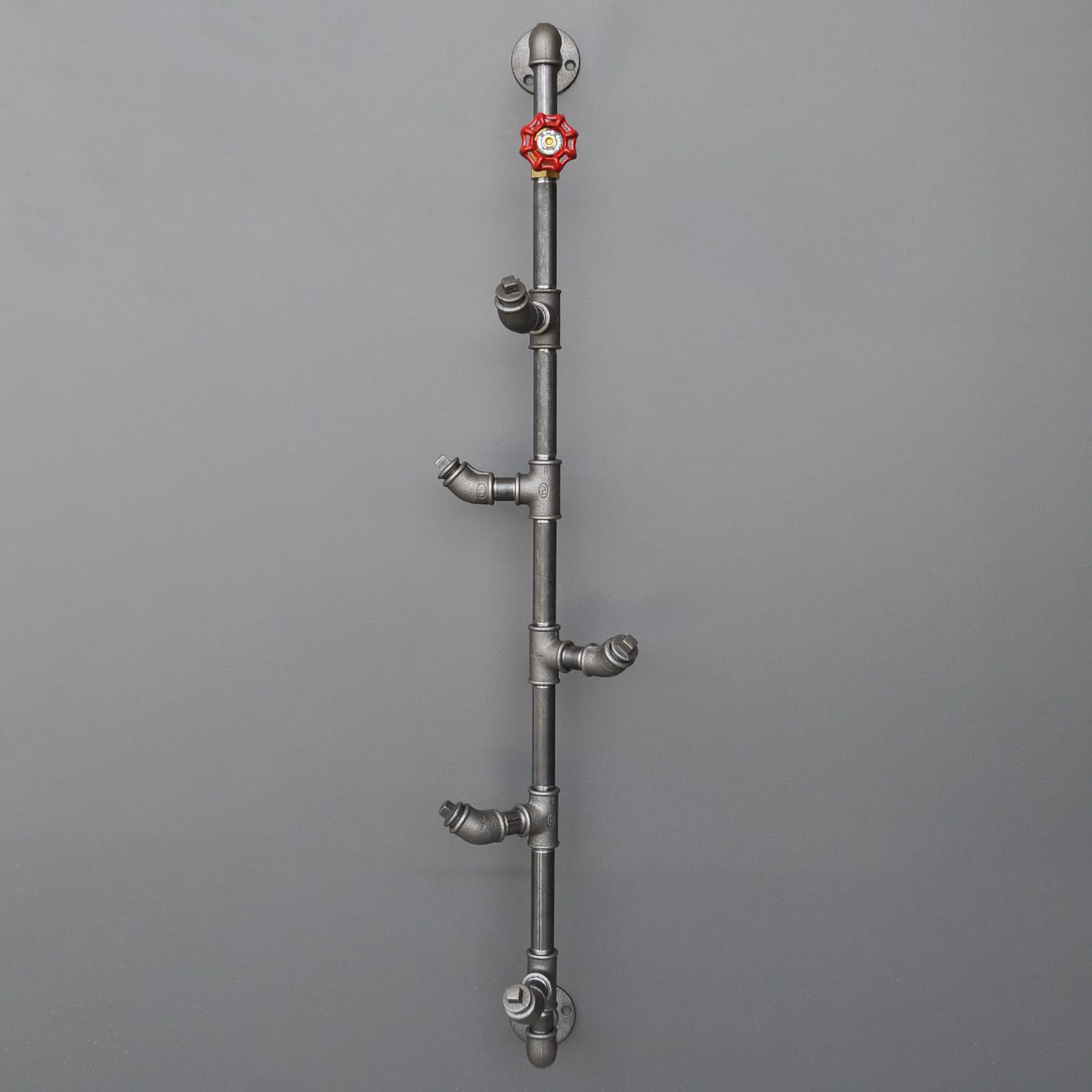 Cuiere, Hanah Home, metal, negru auriu, 15x15x100 cm